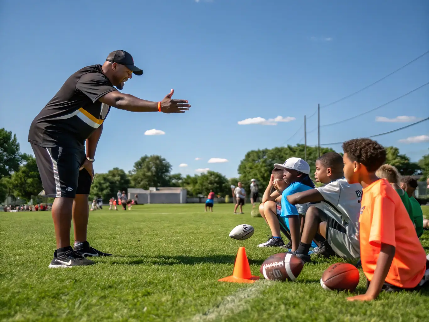 Image of a coach instructing players during a training session on the club's courts, demonstrating the personalized attention and expert guidance provided.
